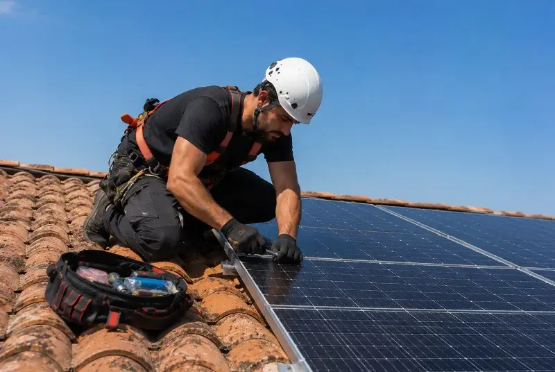 Maintenance et monitoring de panneaux solaires à Bédarieux